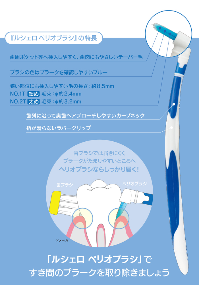 GC ルシェロ ペリオブラシNo.1 替えブラシ 2セット 歯周病対策 通販